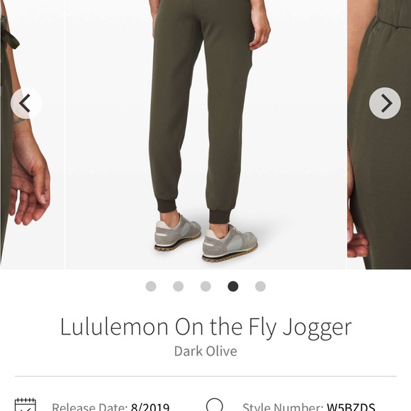 Lululemon athletica  on The Fly  size 2 sage Joggers - Picture 2 of 2